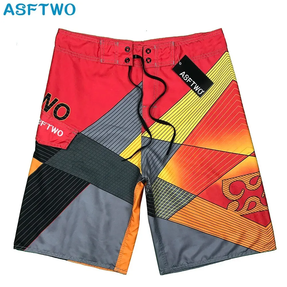 2023 Men Beach Shorts Swim Shorts Bermudas Summer Boardshorts Homme Swimwear Quick Dry Surf Board Swimming Running Beach Pants
